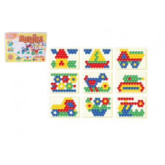 Mozaika klobouček 2,5cm hladká plast 34x24x4cm