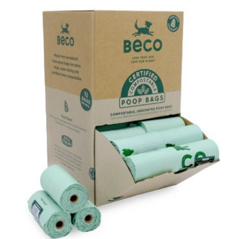 Zásobník na BECO sáčky - kompostovateľné, pultový - 56 roliek po 12 ks