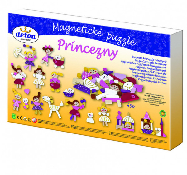 Puzzle magnetické - Princezné