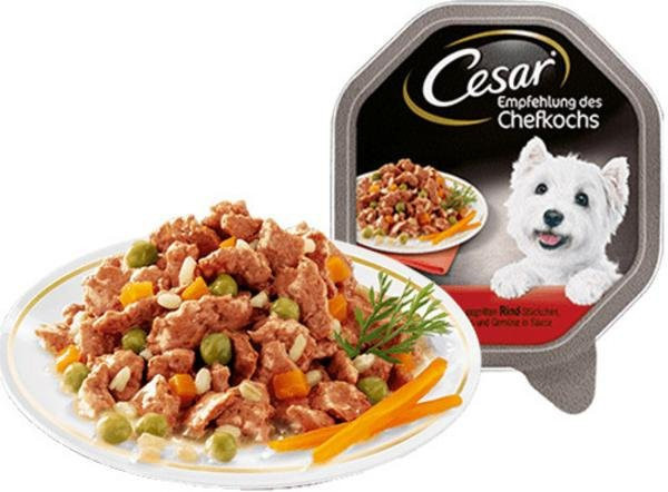 Vanička CESAR morčacie + hovädzie mäso 150g