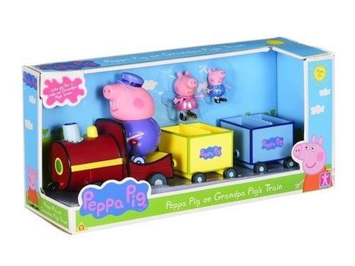 Pociąg Peppa Pig z 3 postaciami