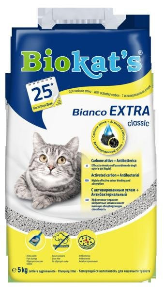 Podstielka BIOKATS BIANCO Extra 5kg