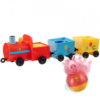 PEPPA Pig WEEBLES - Roly Poly firugky a vláček