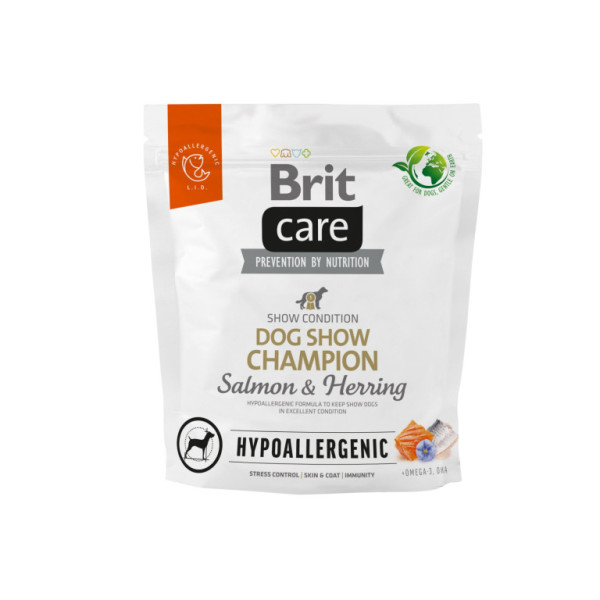 Brit Care Dog Hypoallergenic Dog Show Champion - salmon and herring, 1kg