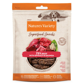 Natures variety superfood snack hovädzie 85g