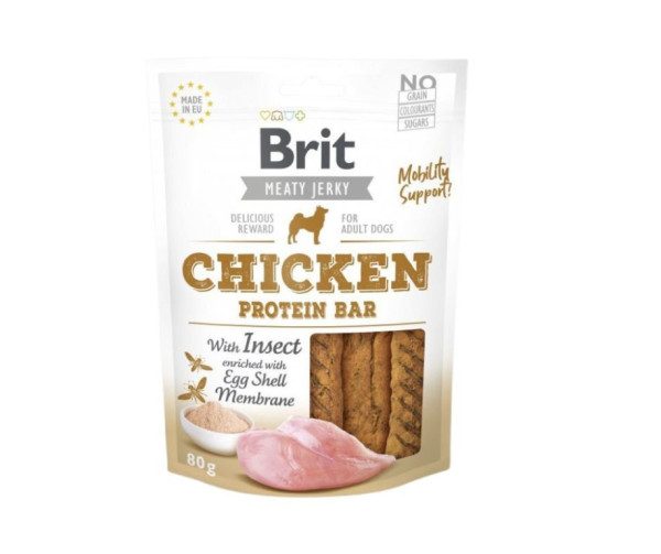 Brit Jerky Chicken with Insect Protein Bar 80g