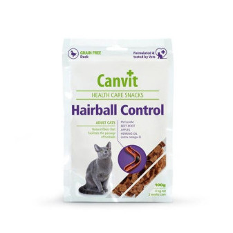 Canvit Health Care Snack Kulka do włosów dla kotów 100g