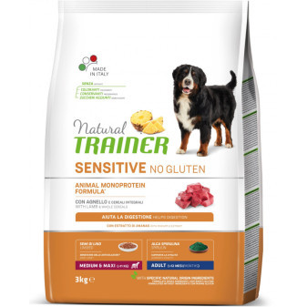 Trainer Natural Sensitive No gluten Adult Medium/Maxi jehněčí 3kg