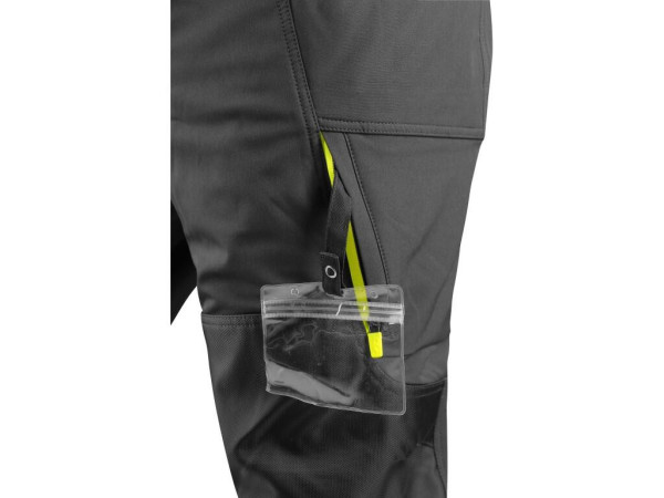 Kalhoty CXS NAOS HV, pánské, černo-žlutá Hi-Vis, reflexní pruhy, vel. 54
