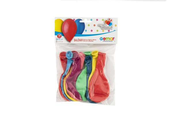 Balónik/Balonky nafukovacie 11' 12cm 10ks v sáčku karneval