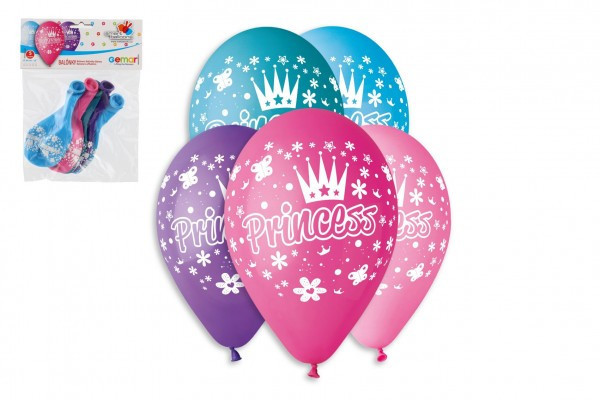 Nadmuchiwany Balon Księżniczka/Balony 12'' średnica 30cm 5szt w woreczku