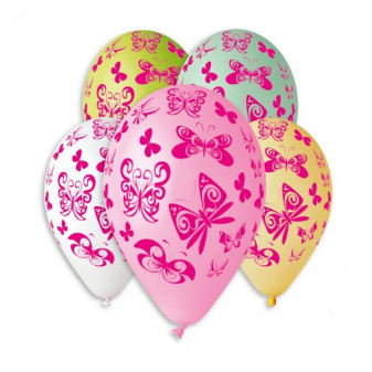 Balonek/Balonky nafukovací motýl 12'' průměr 30cm