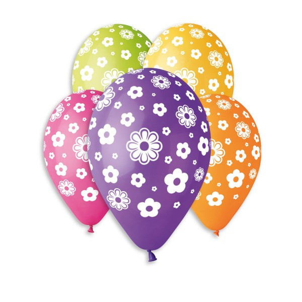 Balonek/Balonky nafukovací květiny 12'' průměr 30cm
