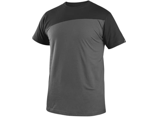 T-shirt CXS OLSEN, krótki rękaw, kolor ciemnoszary-czarny
