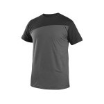 T-shirt CXS OLSEN, krótki rękaw, kolor ciemnoszary-czarny, rozmiar S