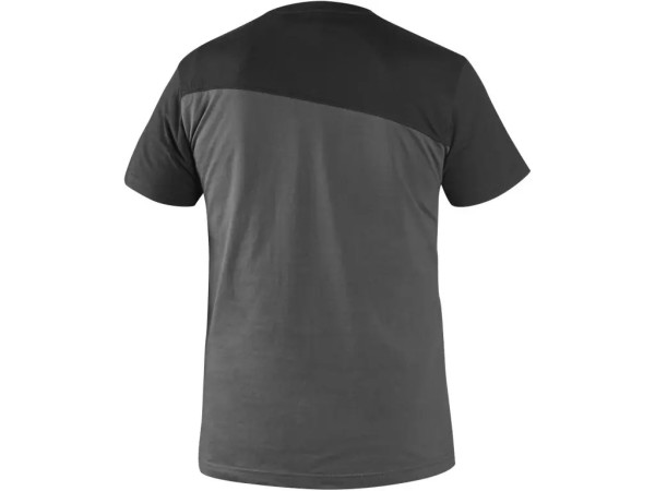 Tričko CXS OLSEN, krátký rukáv, tmavě šedo-černé, vel. XL