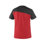 T-shirt CXS OLSEN, krótki rękaw, czerwono-czarny, rozmiar 3XL