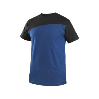 Tričko CXS OLSEN, krátký rukáv, modro-černé, vel. 2XL