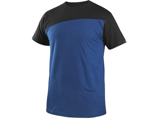 Tričko CXS OLSEN, krátký rukáv, modro-černé, vel. 3XL