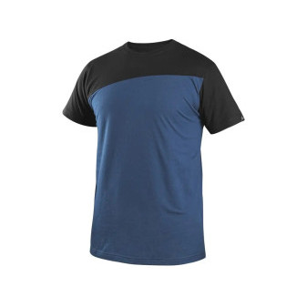 Tričko CXS OLSEN, krátký rukáv, petrol-černé, vel. 3XL