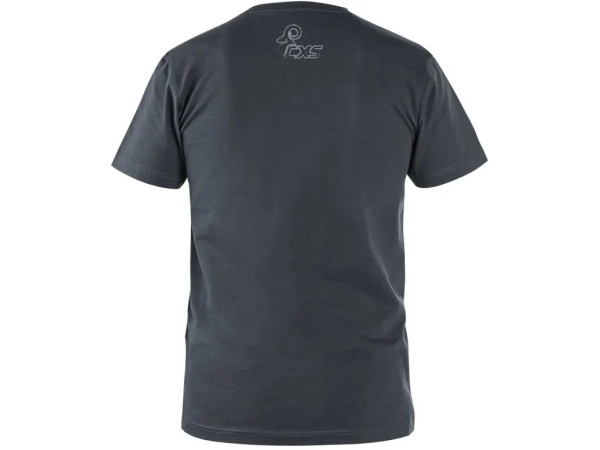 Tričko CXS WILDER, krátký rukáv, potisk CXS logo, tmavě šedá, vel. M