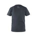 Koszulka CXS WILDER, krótki rękaw, nadruk logo CXS, kolor ciemnoszary, rozmiar XL