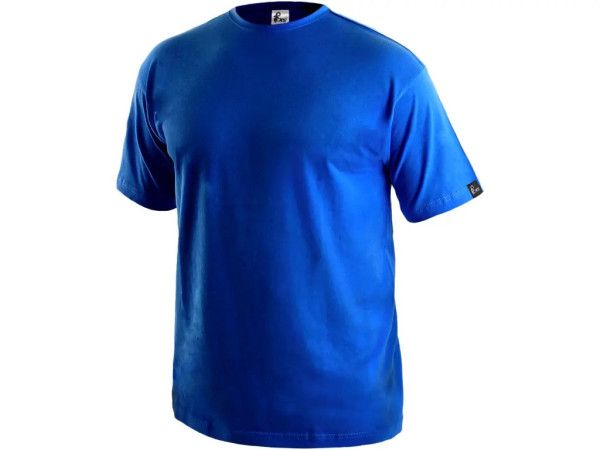Tričko CXS DANIEL, krátký rukáv, středně modré, vel. 7XL