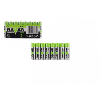 Baterie RAVER LR6/AA 1,5 V alkaline ultra 8ks ve fólii