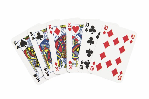 Poker společenská hra karty v papírové krabičce 6x9cm