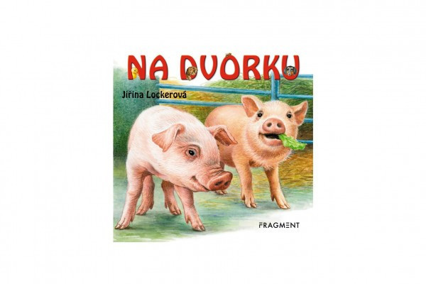 Knížka leporelo Na dvorku 11x10cm CZ text