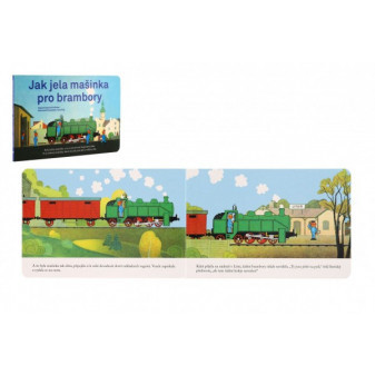 Knížka Jak jela mašinka pro brambory CZ text 24x16cm 24m+