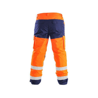Kalhoty CXS CARDIFF, výstražné, zateplené, pánské, oranžové