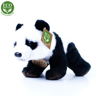 Pluszowa panda siedząca lub stojąca 22 cm EKOLOGICZNA