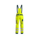 Kalhoty CXS BEDFORD, výstražné, pánské, softshell, žluto-petrolová, vel. 56