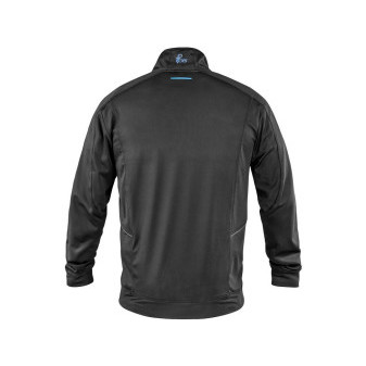 Mikina CXS LEONIS, pánská, černá s HV modro/červenými doplňky, vel. 3XL