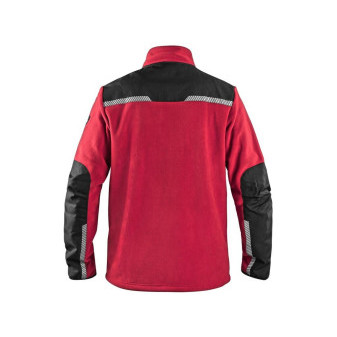 Bunda CXS 4ENVI SOLIS, pánská, fleecová, červeno-černá, vel. 2XL