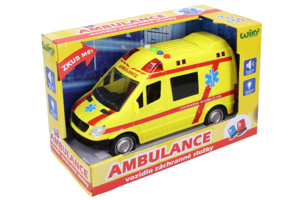 Auto sanitka s efekty 22 cm