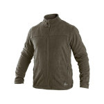 Mikina CXS GRANBY, pánská, fleece, khaki, vel. 2XL