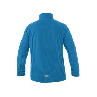 Mikina CXS GRANBY, pánská, fleece, azurově modrá, vel. 2XL