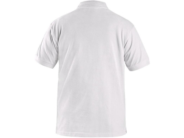 Koszulka polo CXS MICHAEL, krótki rękaw, kolor biały, rozmiar 3XL
