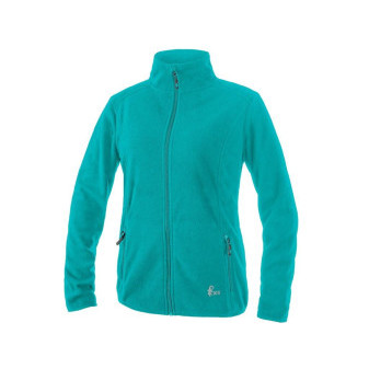 Mikina CXS GRANBY LADY, dámská, tyrkysově zelená, vel. 2XL