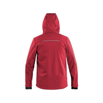 Bunda CXS STRETCH, dětská, softshell, červená
