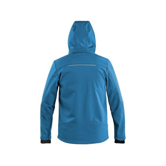 Bunda CXS STRETCH, dětská, softshell, středně modrá