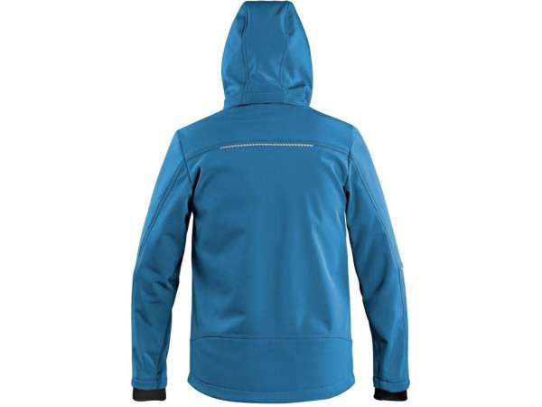 Bunda CXS STRETCH, dětská, softshell, středně modrá, vel. 150