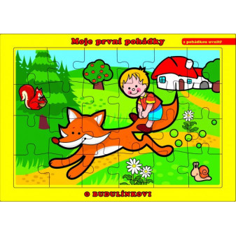 Puzzle doskové O Budulínkovi 26x17cm 24 dielikov Moje prvé rozprávky