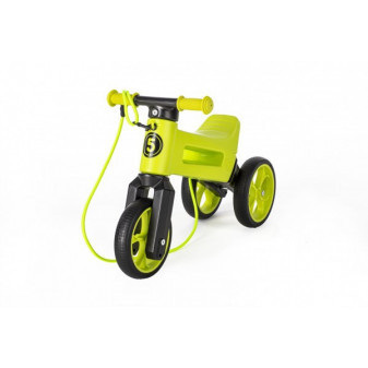 Odrážadlo FUNNY WHEELS Rider SuperSport zelené 2v1 + popruh, vyššie. sedlá 28/30cm nos. 25kg 18m+ vs