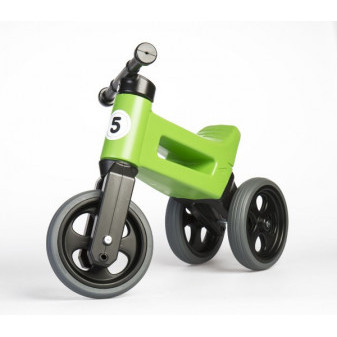 Odrážedlo FUNNY WHEELS Rider Sport zelené 2v1, výška sedla 28/30cm nosnost 25kg 18m+ v sáčku