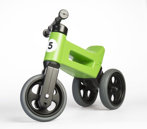 Odrážedlo FUNNY WHEELS Rider Sport zelené 2v1, výška sedla 28/30cm nosnost 25kg 18m+ v sáčku