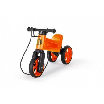 Odrážadlo FUNNY WHEELS Rider SuperSport oranž. 2v1+popruh, vyššie. sedlá 28/30cm nos. 25kg 18m+ vs