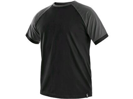 T-shirt CXS OLIVER, krótki rękaw, czarno-szary